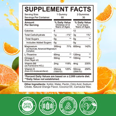 Kid and adult magnesium glycinate supplement bottle