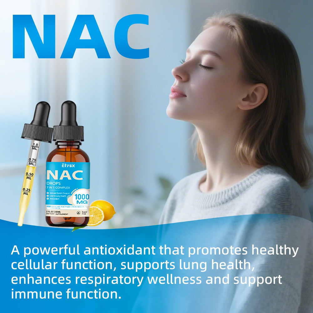 Kid-friendly lemon flavored NAC liquid drops
