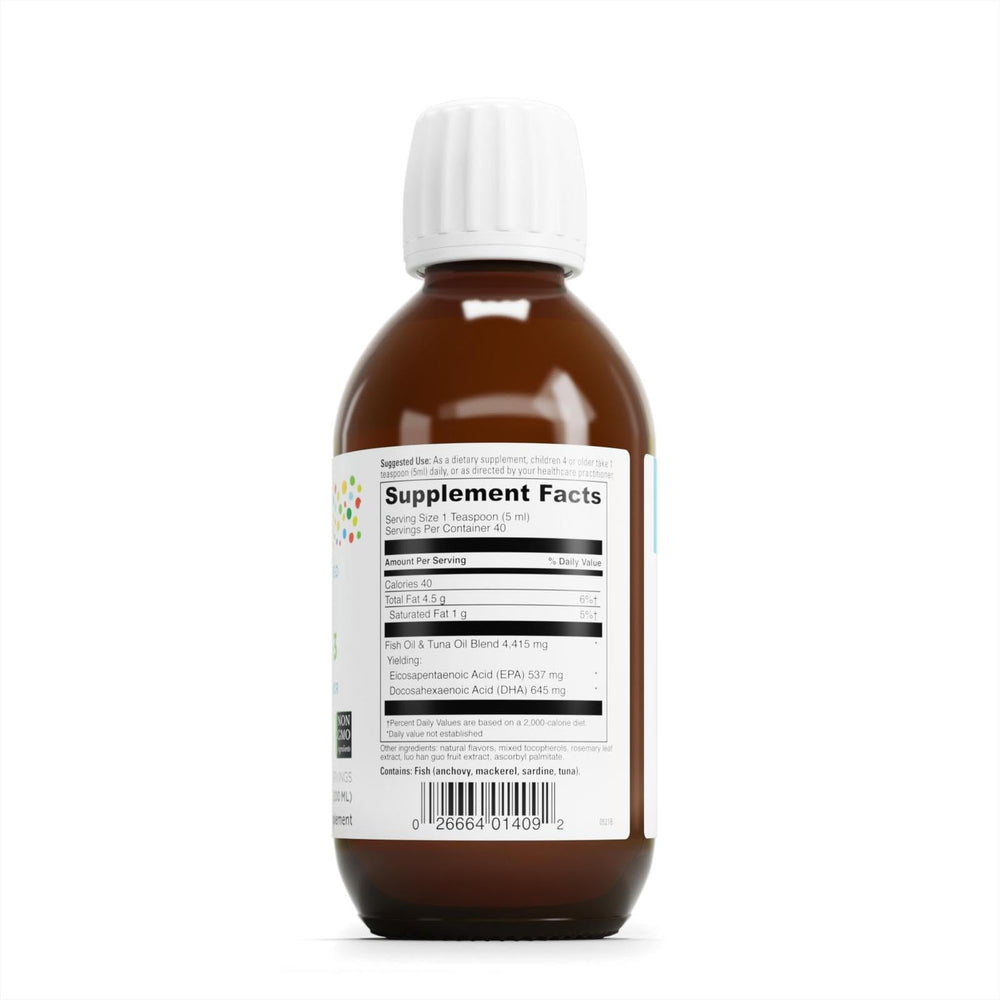 KiddOmega-3 Cherry Orange flavor splash