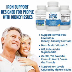 Kidney health iron pills for kidney support and function