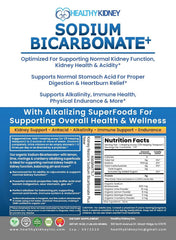 Kidney Restore alkalizing superfoods ingredients photo highlighting natural minerals for immune support