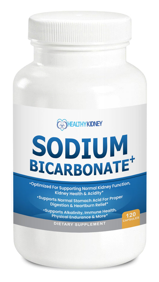 Kidney Restore bottle shows 650 mg capsules for pH balance support