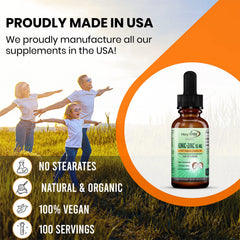 Zinc drops dosing for kids and adults