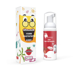 Front view of Kids Foam Toothpaste Strawberry Flavor 60ml (1 Pack)