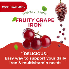 Kids iron gummies with vitamin C and zinc