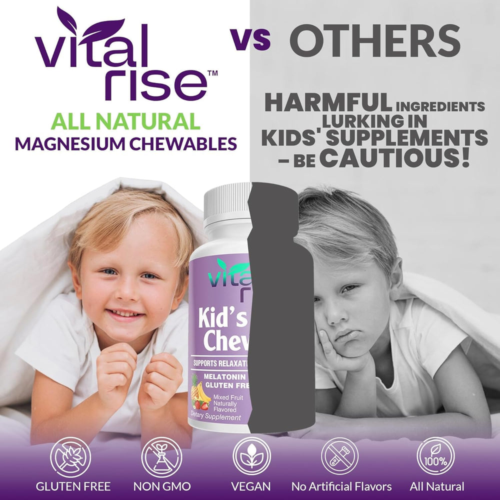 Ingredients panel for Kids Calm Chewables