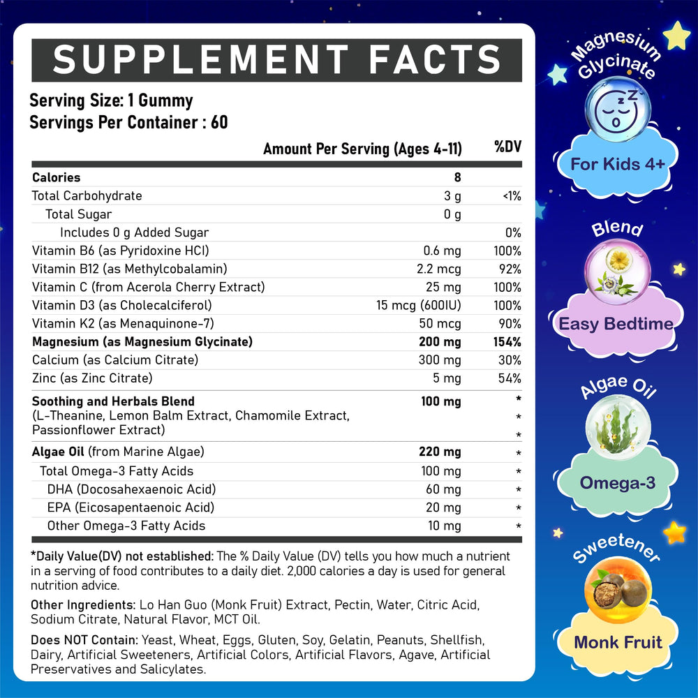 Close-up of sugar-free berry-flavored kids gummies