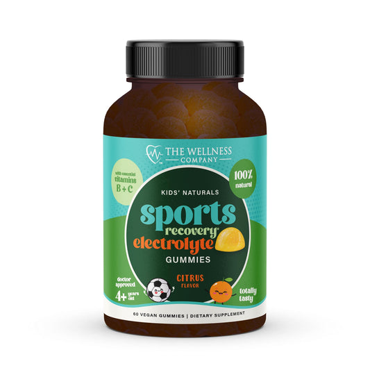 Front view of Kids Naturals Sport Recovery Gummies bottle