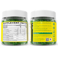 Sugar-free gummies sweetened with monk fruit and stevia