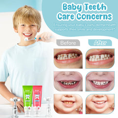 Flavor notes of strawberry and watermelon for kids toothpaste