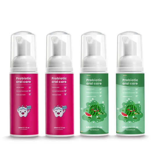 Kids toothpaste foam with watermelon and strawberry mint flavor