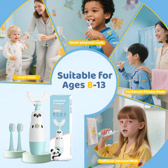 Soft bristles designed for children's sensitive gums