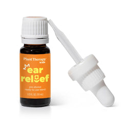 Illustration showing safe ear relief application for kids