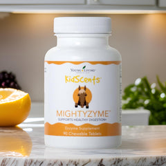 Digestive support concept image for kids with MightyZyme