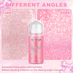 KIMIEYE glitter shimmer under party lights ideal for concerts and festivals.