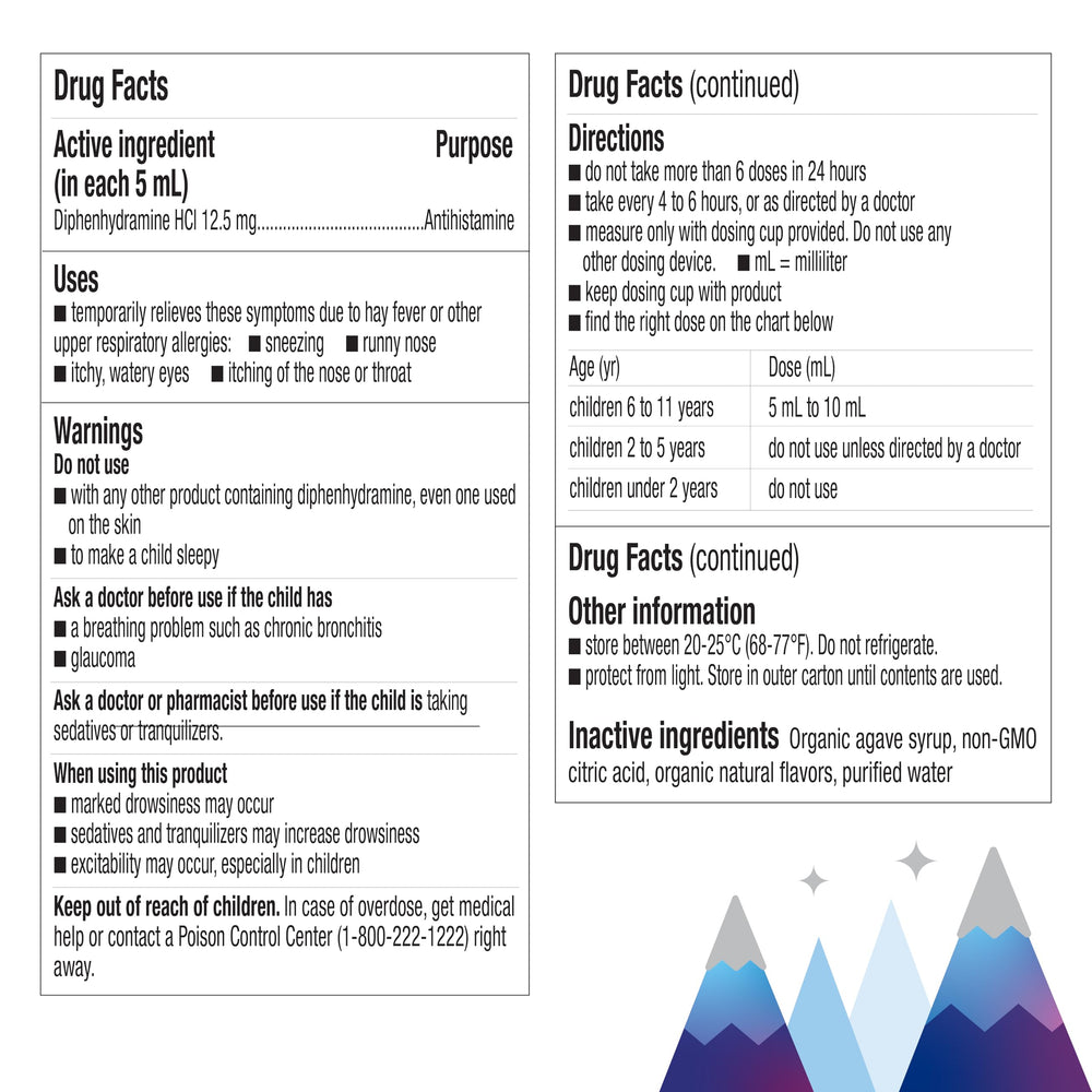 Dosing cup included with KinderMed Kids' Allergy