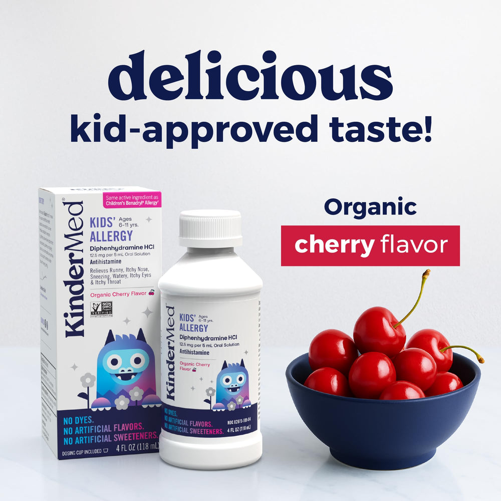 Kosher, allergen-free formulation of KinderMed Kids' Allergy