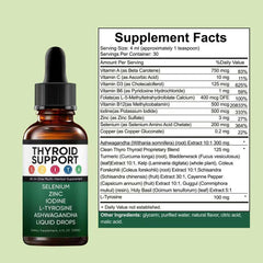Close-up of Kindled Thyroid Support Drops bottle