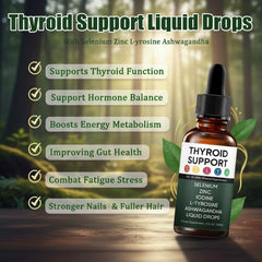 Dropper dispensing thyroid support liquid