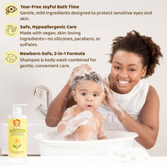 Ingredients highlight: calendula, oats, aloe vera for baby wash