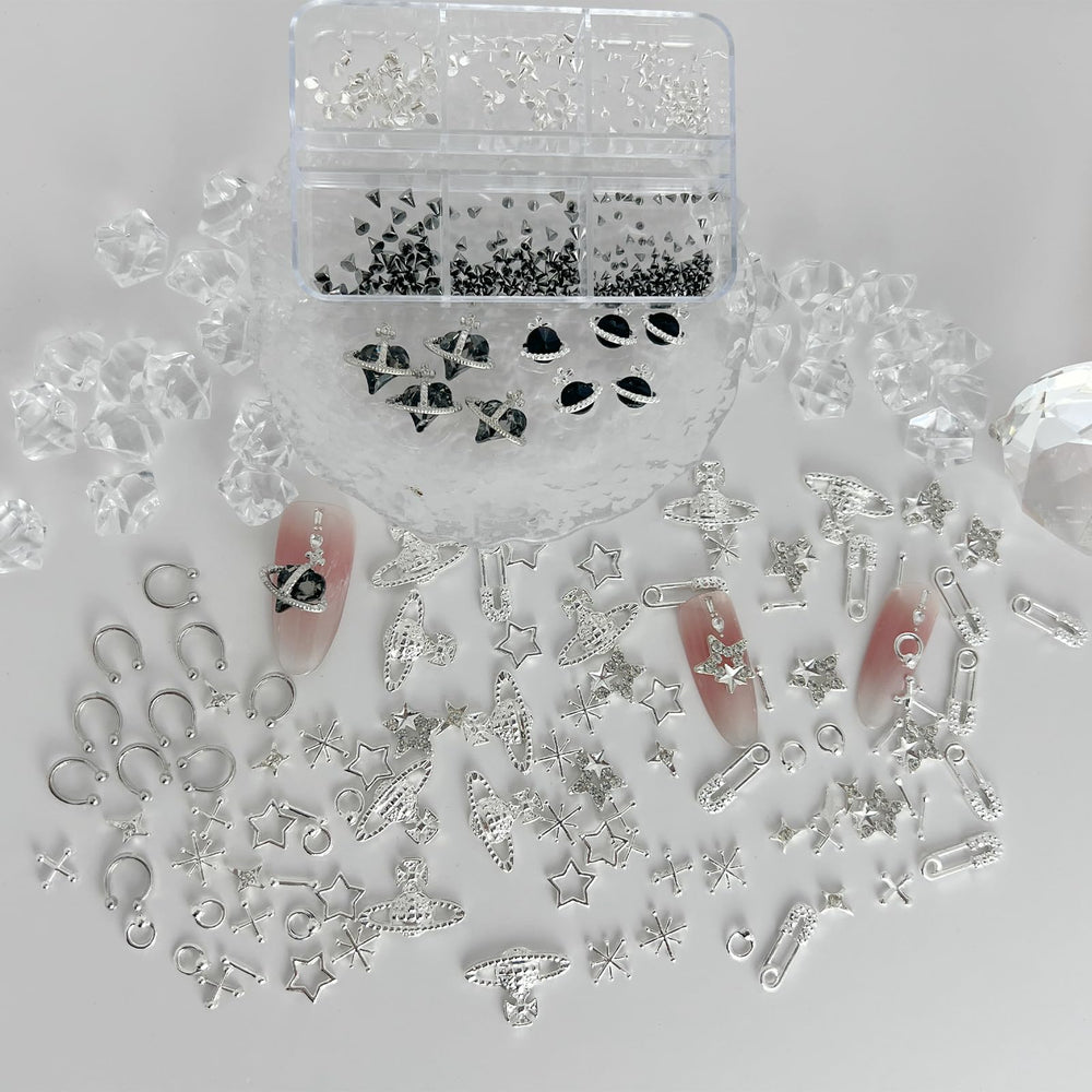 KINGNAME goth crosses charm adds drama and gothic vibe to gel art