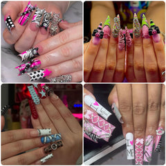 KINGNAME stars charm sparkles with rhinestones for premium nail jewelry