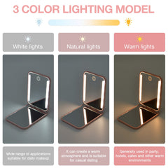 Kintion magnetic-switch pocket mirror opening and closing for easy use