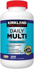 Kirkland Signature Daily Multi 500 Tablets 3-Pack bottle