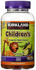 Kirkland Signature FsmJUt Children's Complete Multivitamin Gummies bottle (160 count)