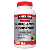 Kirkland Signature Glucosamine HCI 1500 mg and Chondroitin Sulfate 1200 mg bottles, 2-pack, 220 tablets total