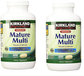 Kirkland Signature Mature Multi 50+ bottle front with 2-pack label