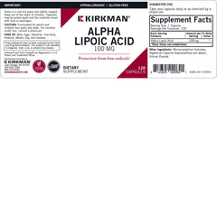 Gluten-free, hypoallergenic supplement packaging