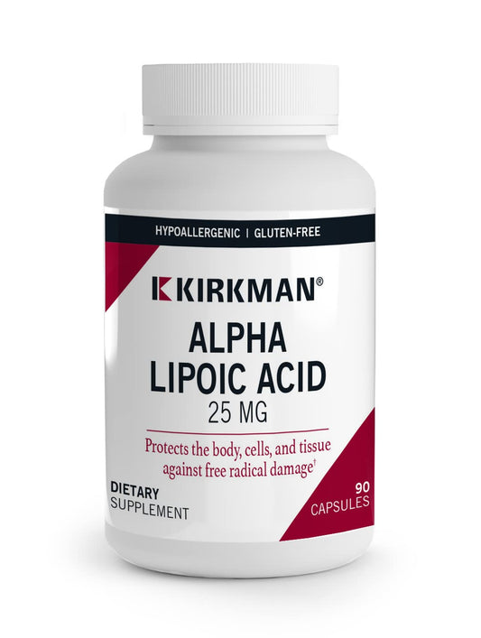 Kirkman Alpha Lipoic Acid 25 mg bottle - 90 capsules