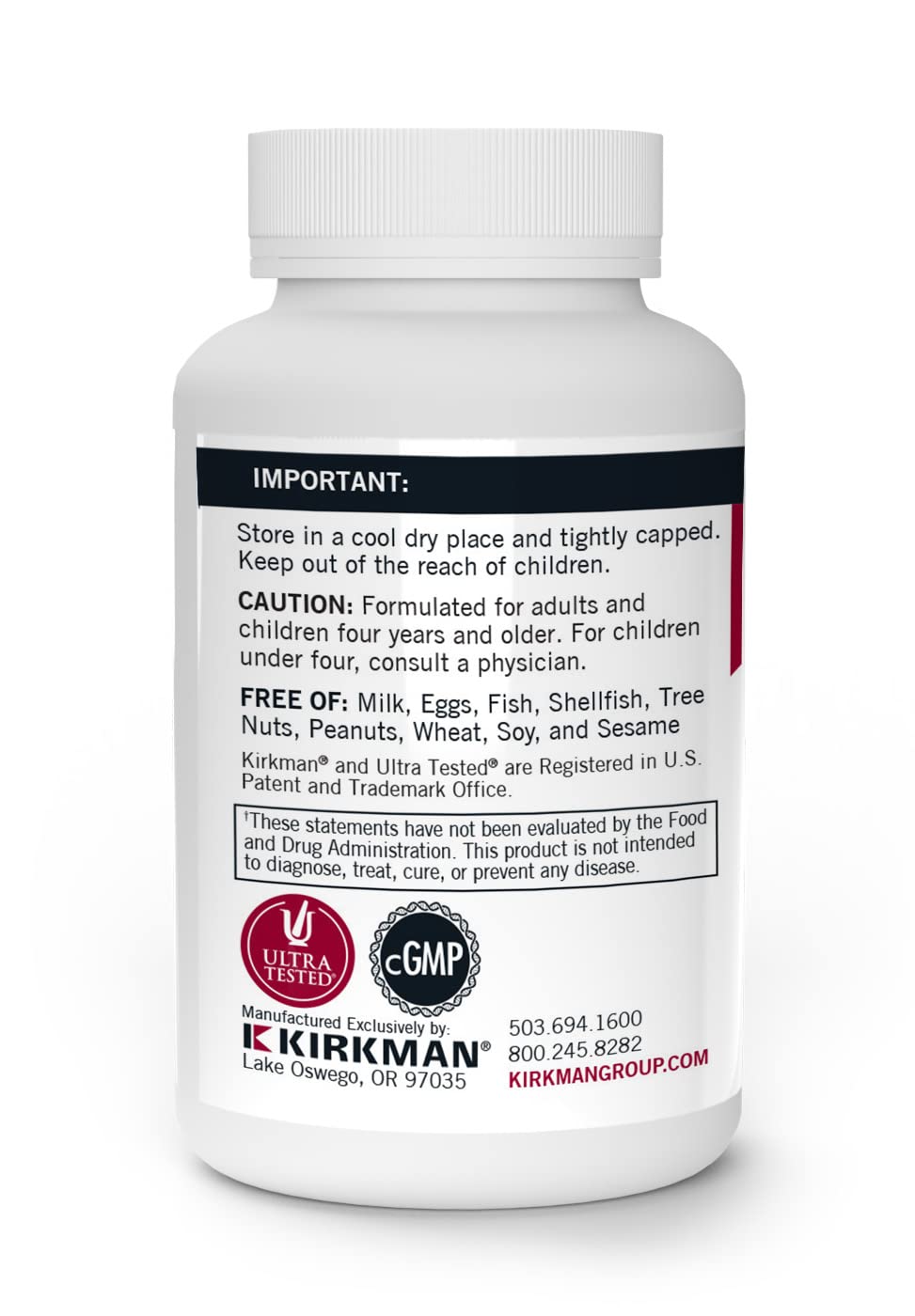 Capsules of Kirkman Alpha Lipoic Acid 25 mg