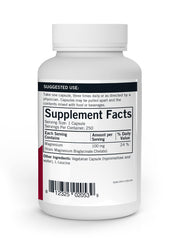Capsules of Kirkman Magnesium Bisglycinate Chelate