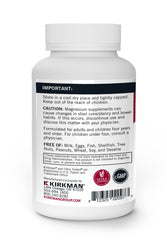 Supplement facts panel showing 50 mg vitamin B6 and 25 mg magnesium per serving