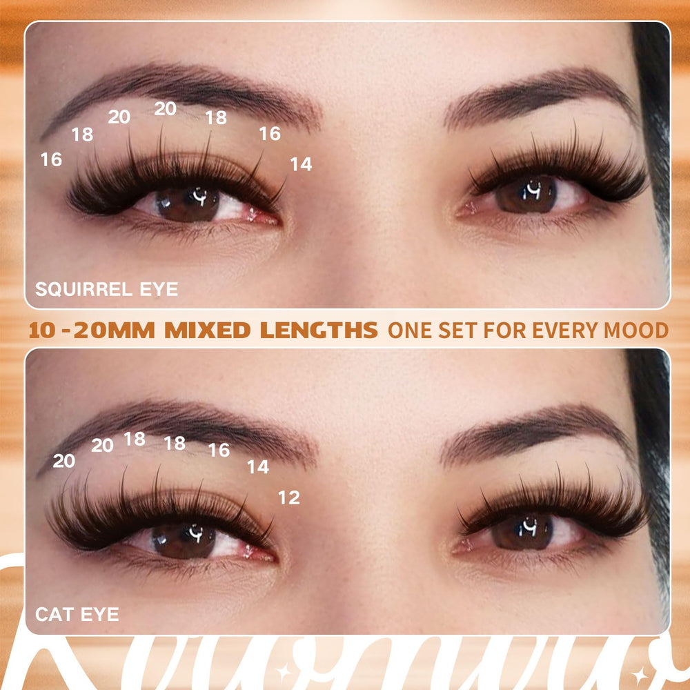 Wispy spikes add dimension for cat-eye or fairy-inspired looks by Kiromiro.