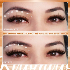 Wispy spikes add dimension for cat-eye or fairy-inspired looks by Kiromiro.