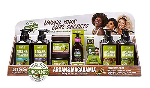 Argan and Macadamia oils present with non-greasy feel.