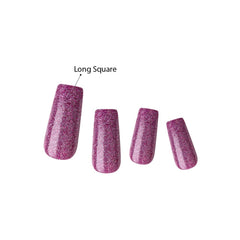 KISS Dreamdust natural-feel nails close-up emphasizing curved, comfortable fit.