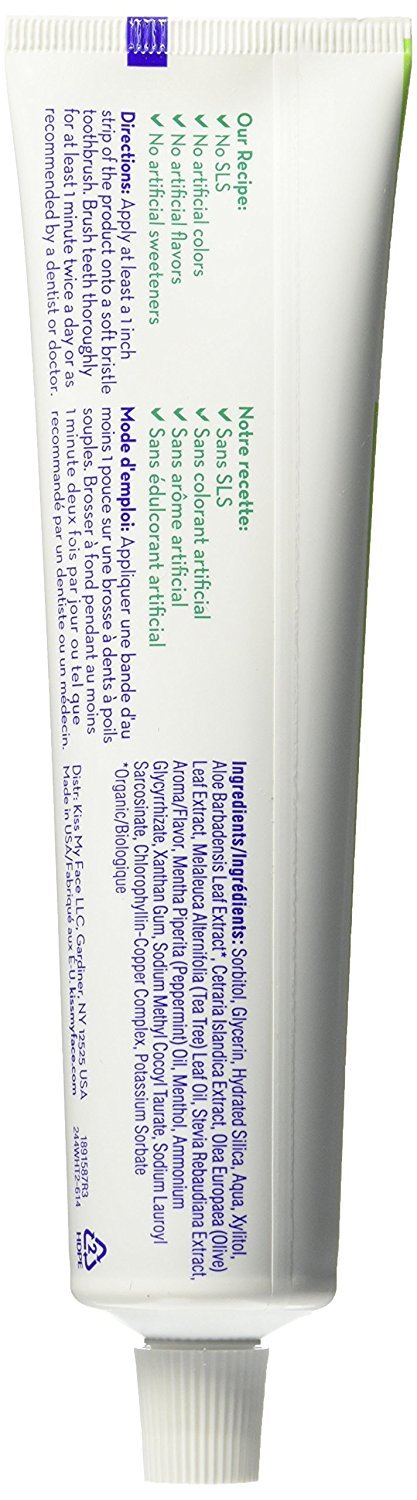 Packaging close-up featuring certified organic aloe vera and silica