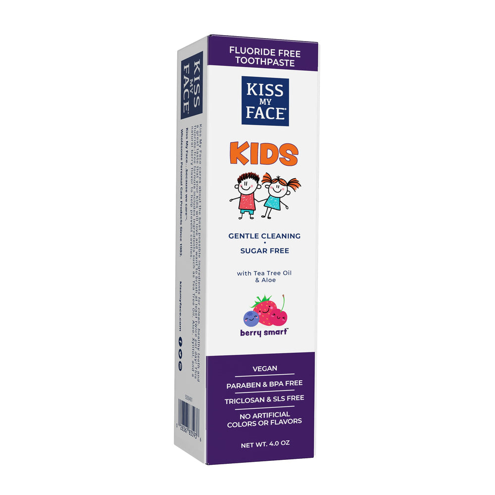 Kiss My Face Kids Toothpaste Berry Flavor bottle and label