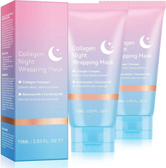 KITNOBLIS collagen night wrapping mask packaging shown for overnight hydration