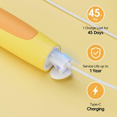 Close-up of soft silicone bristles