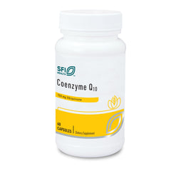 Klaire Labs CoQ10 bottle label showing 150 mg ubiquinone per capsule