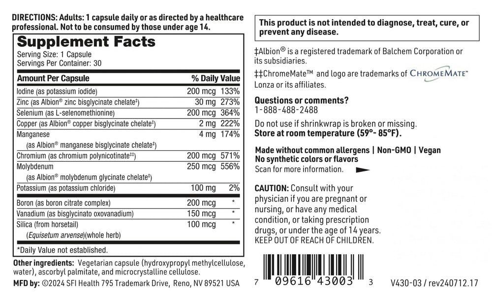 30 vegetarian capsules bottle