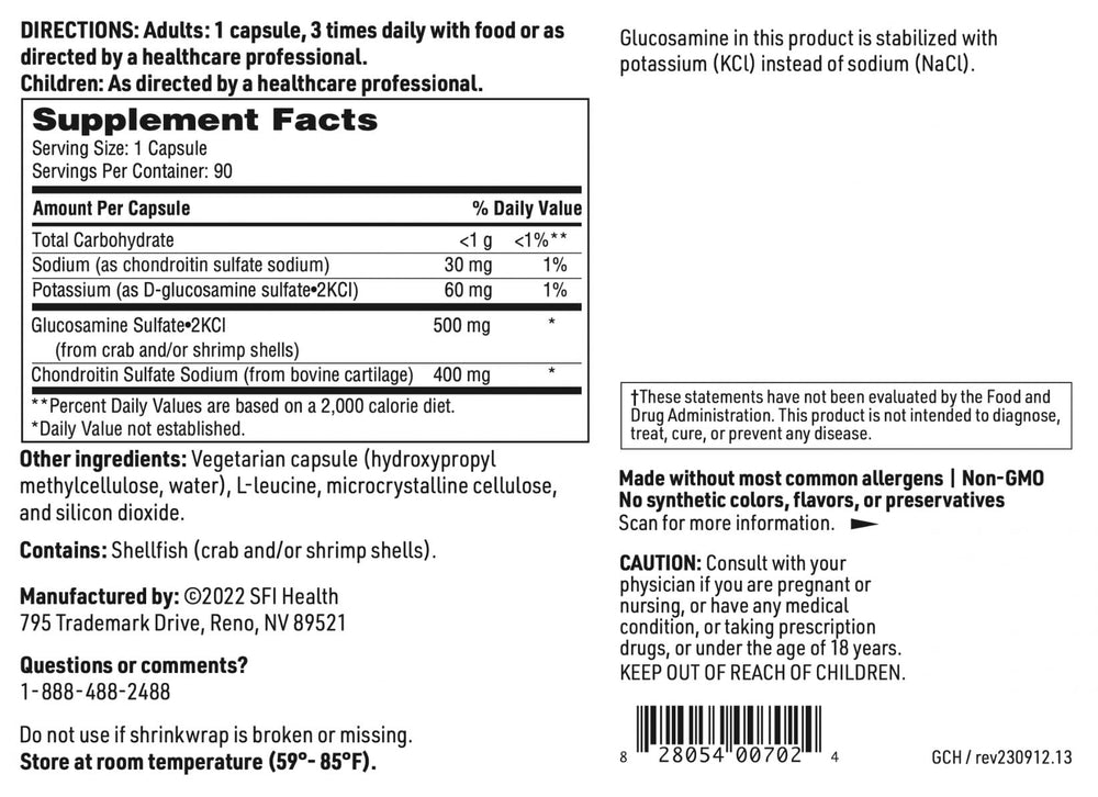 90-capsule Klaire Labs SFI Health packaging photo