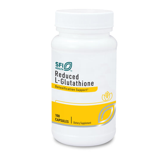 Klaire Labs SFI Health Reduced L-Glutathione 150mg bottle with 100 capsules