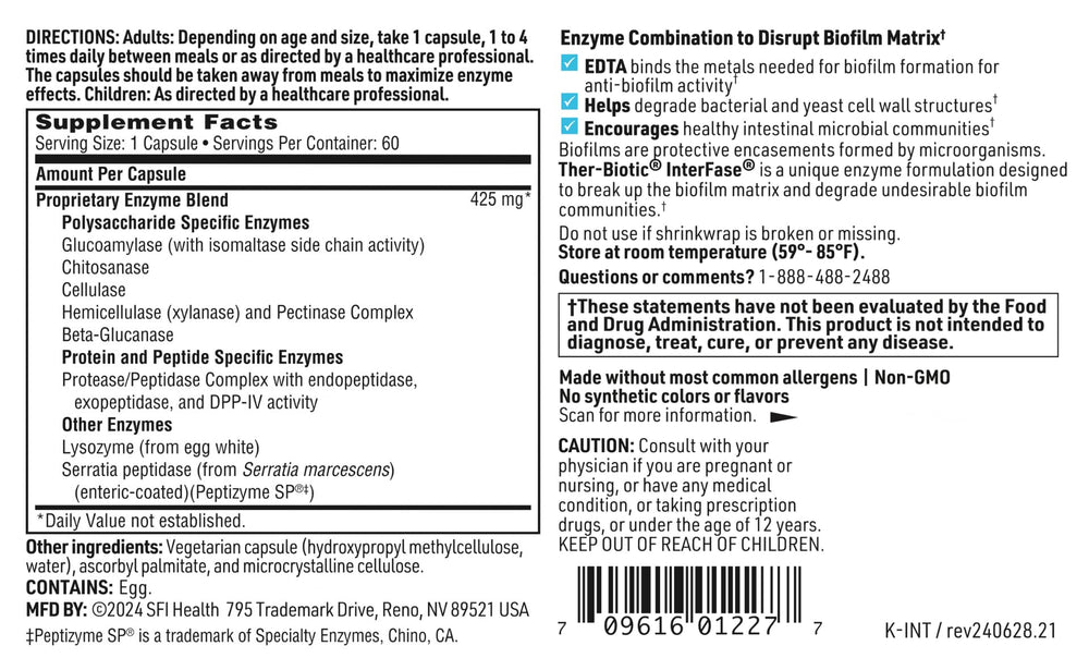 Pairing Ther-Biotic InterFase with probiotics and prebiotics