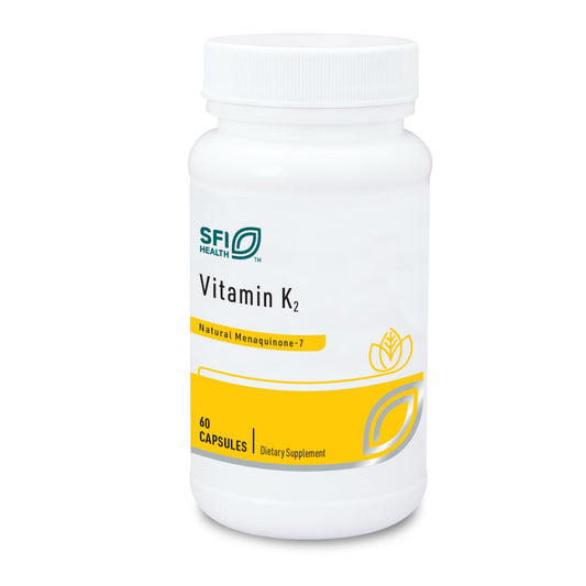 Klaire Labs SFI Health Vitamin K2 MK-7 bottle label